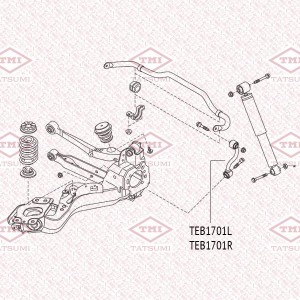 тяга стабилизатора задняя лев.!\ NISSAN Qashqa/X-Trail 07>, RENAULT Koleos 08> TEB1701L TATSUMI