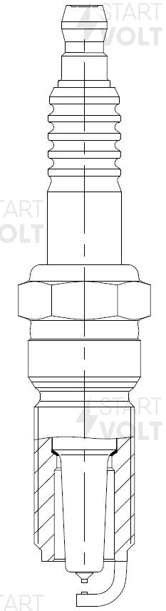 Свеча зажигания для а/м Ford Focus I (98-) 1.4i/1.6i/1.8i/2.0i Pt+Pt (VSP 1004) VSP 1004 START VOLT