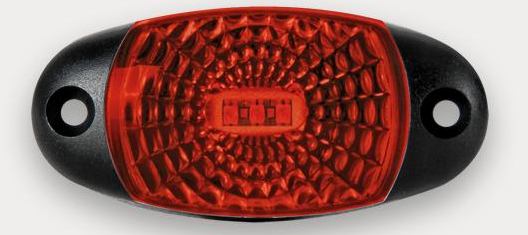 фонарь габаритный! красный LED 4 диода 24В\ 60-02 TEH AVTO SVET