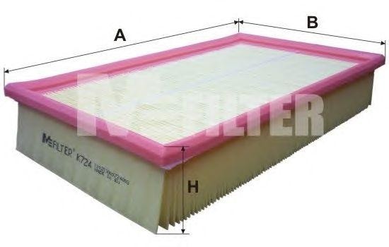 фильтр воздушный!\ VW T5/Multivan 1.9TDi/2.5TDi V6 03> K724 MFILTER AUTOMOTIVE FILTERS