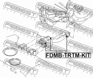 Сайлентблок опоры двигателя компл FORD TRANSIT FY 2000-2006 FDMB-TRTM-KIT FDMB-TRTM-KIT FEBEST