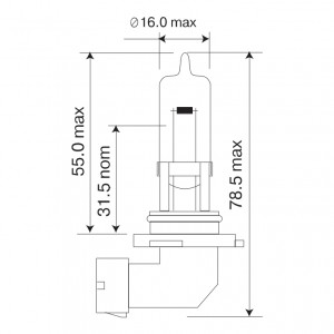 Лампа галогеновая H27 PGJ13 12V цена за шт. 52727W/2 MAYAK