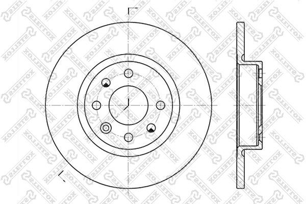 диск тормозной передний!\ Volvo 440/460/480 1.6-2.0/1.9TD 86> 6020-4823-SX STELLOX