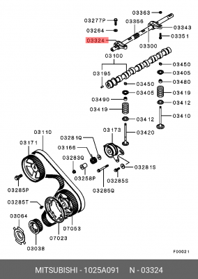 Коромысло MITSUBISHI L200 (08-) клапана OE 1025A091 MITSUBISHI