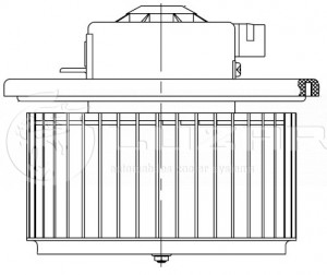 Мотор отопителя NISSAN Teana (J31) (02-) LUZAR LFH1431 LUZAR
