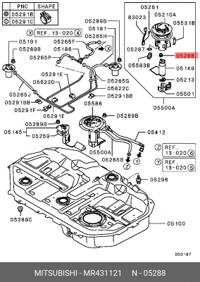ВТУЛКА РЕЗИНОВАЯ MR431121 MR431121 MITSUBISHI