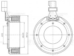 Катушка эл/магн. компрессора кондиц. для а/м Ford Focus II (05-)/Mondeo IV (07-) LMCC 1001 LUZAR