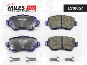 Колодки тормозные задние (Смесь CERAMIC серия PRO) OPEL ASTRA G/H/ZAFIRA A (TRW  E510057 MILES