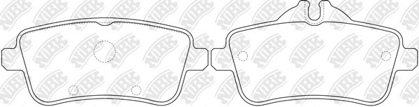 Колодки тормозные дисковые MERCEDES GL X166/ML W166  PN31011 PN31011 NIBK