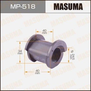 втулка стабилизатора переднего центральная!\ Toyota Corolla 87-92 MP-518 MASUMA