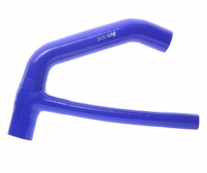 Патрубок МАЗ-5440А9,6430А9 радиатора нижний (L=505мм,d=48) синий силикон MEGAPOW 13016202 MEGA POWER