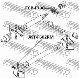 крестовина кардана! 25x53/77\ Toyota Avanza/Rush 11> AST-F602RM FEBEST