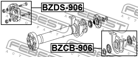 Муфта кардана MERCEDES BENZ SPRINTER 20­05-2013 BZDS-906 BZDS-906 FEBEST