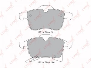 Колодки тормозные дисковые передние BD-5908 LYNXAUTO