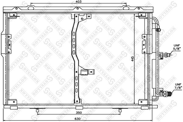 AVA MS5221=NS94330=GR925145=VL816938 [1408300570] !радиатор\ MB W140 2.8-6.0 90> 10-45013-SX STELLOX