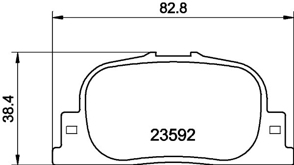 Колодки торм.зад. Toyota Camry MDB2084 MDB2084 MINTEX