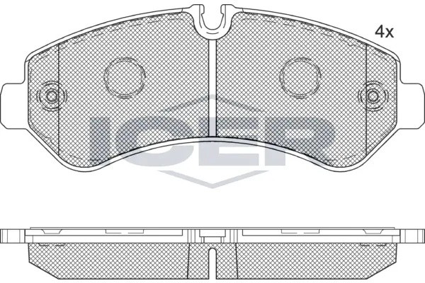 142362 колодки дисковые задние!\ MB Sprinter W907 142362 ICER
