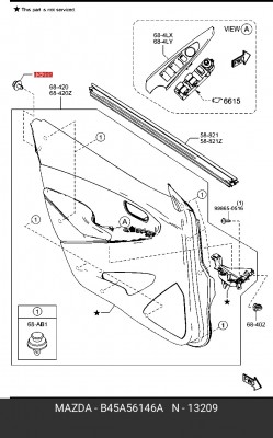 Пистон MAZDA 3 (13-) OE B45A56146A MAZDA