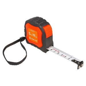 Рулетка AIRLINE 5 м х 19 мм (автостоп, магнитный зацеп) в прорезиненном корпусе ATBQ027 AIRLINE