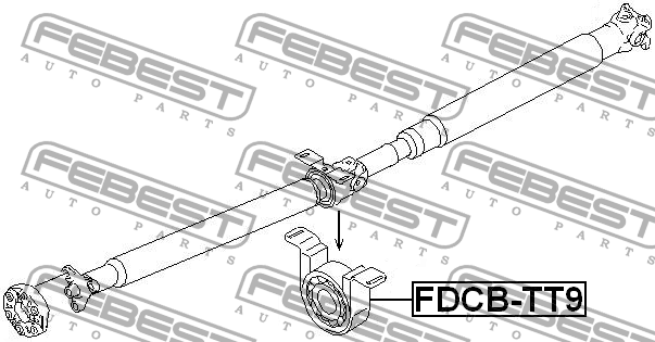 Опора карданного вала FORD TRANSIT 06-14 FDCB-TT9 FDCB-TT9 FEBEST