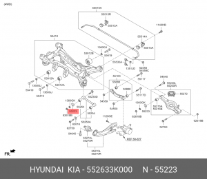 эксцентрик задний!\ Hyundai IX35 552633K000 HYUNDAI