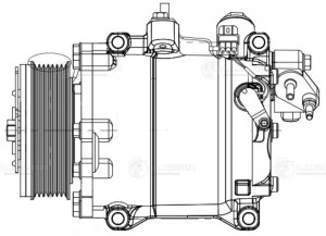 Компрессор кондиц. для а/м Honda CR-V (06-) 2.4i LCAC2324 LCAC2324 LUZAR