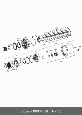 K9004088 О-кольцо 634313968 K9004088 DOOSAN