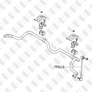 Тяга стабилизатора передняя левая/правая SUZUKI SX4 06- FP0618 FP0618 FIXAR