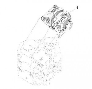 Генератор ПАЗ дв.CUMMINS ISF 3.8 (24В 110А) (Haffen) 0327 HAFFEN