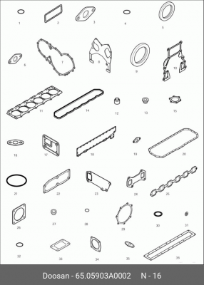 65.05903A0002 Прокладка 65.05903A0002 DOOSAN