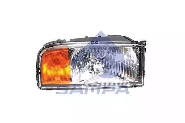 Фара MERCEDES Actros (96-04) с желтым у/п левая SAMPA 201125 SAMPA
