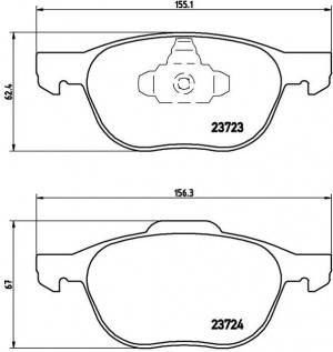 Колодки тормозные P24061 P24061 BREMBO