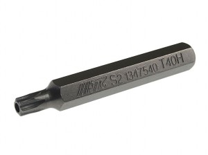 Бита TORX Т40Hх75мм 10мм удлиненная S2 JTC JTC-1347540 JTC TOOLS