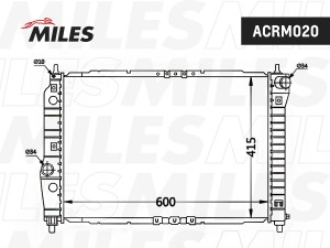 Радиатор (механическая сборка) CHEVROLET AVEO 1.2/1.4 M/T 06-) (NISSENS 61645) A ACRM020 MILES