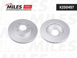 Диск тормозной (серия PRO с антикоррозионным покрытием) CHEVROLET LANOS/AVEO/SPA K200457 MILES