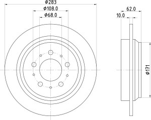 Диск тормозной MDC1352 MINTEX