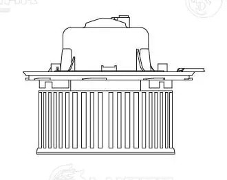 Эвентилятор отоп. без резист. для ам Skoda Octavia A5 (04-)VW Golf V (03-) (auto LFH 1801 LUZAR