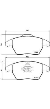 P61076 FDB1728=1030 10 !колодки дисковые п.\ Citroen C4, Peugeot 307/308 1.6-2.0 P61076 BREMBO