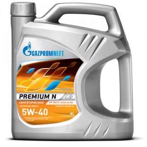 Масло моторное синтетическое Premium N 5W40 SN/CF, A3/B4 1л 253140422 GAZPROMNEFT