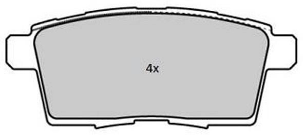 колодки дисковые задние!\ Mazda CX-7 2.3/2.2CD/CX-9 3.5 07> FBP1842 FREMAX