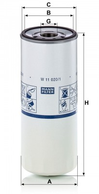 Фильтр масляный W11020/1 W 11 020-1 MANN FILTER