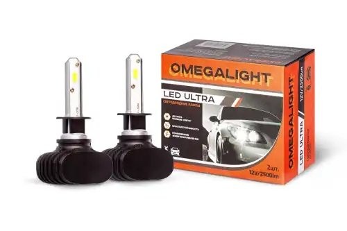 Лампа светодиодная 12V H11 PGJ19-2 2500Lm (2шт.) Ultra OMEGALIGHT OLLEDH11UL2 OMEGALIGHT