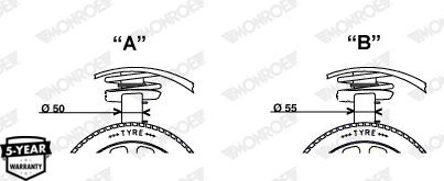 амортизатор передний газовый!\ Audi A3, VW Golf/Plus, Skoda Octavia 03> G16495 MONROE