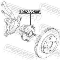 СТУПИЦА ПЕРЕДНЯЯ 1082-V250F 1082V250F FEBEST
