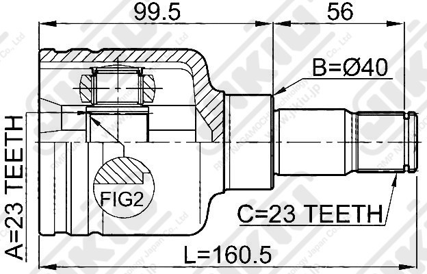 ШРУС JC51008 JC51008 JIKIU