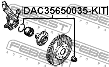 Подшипник ступицы DAC35650035-KIT DAC35650035-KIT FEBEST