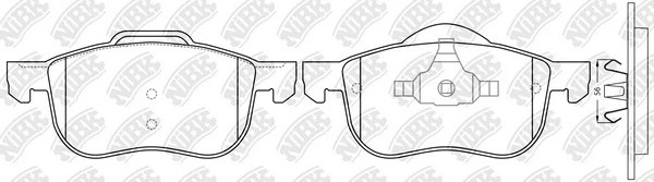 Колодки передние (VOLVO S60/S70/S80/V70/XC70 00-) PN0137 PN0137 NIBK