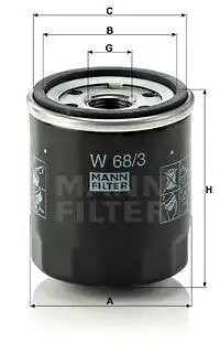 NISSAN MICRA/PRIMERA/SUNNY N14 W683 MANN FILTER
