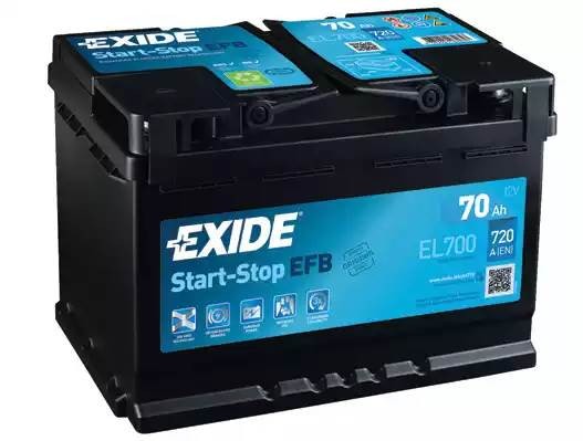 Аккумуляторная батарея Start-Stop EFB 12V 70Ah EL700 EL700 EXIDE