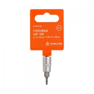 Головка 1/4 со вставкой TORX T8, L=38мм (ATAP039) ATAP039 AIRLINE